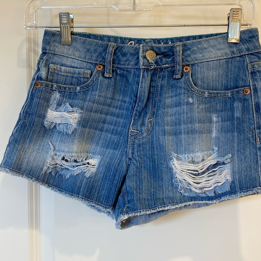 Aeropostale denim jean short shorts size 0